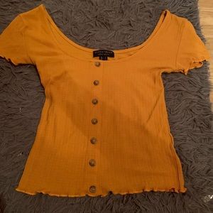 Yellow crop top size small